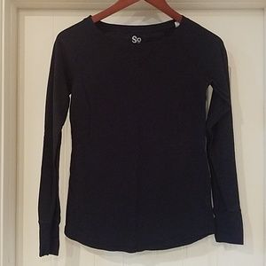 So Black Long Sleeve Tee